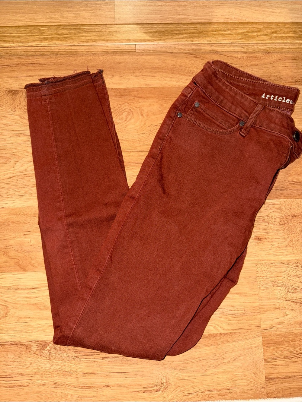 Articles of Society Skinny Jeans in Rust
